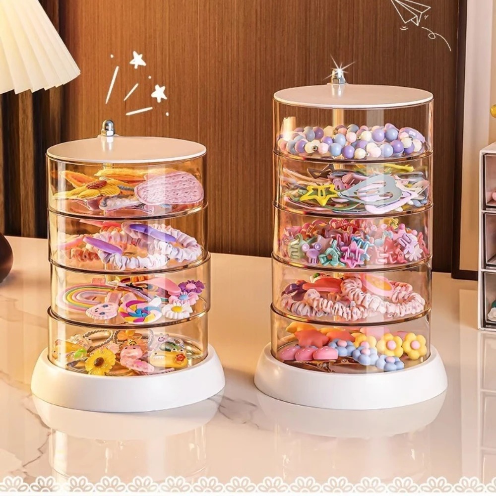 Desk Accessories - 360 Derece Dönebilen Şeffaf Saç Aksesuarı