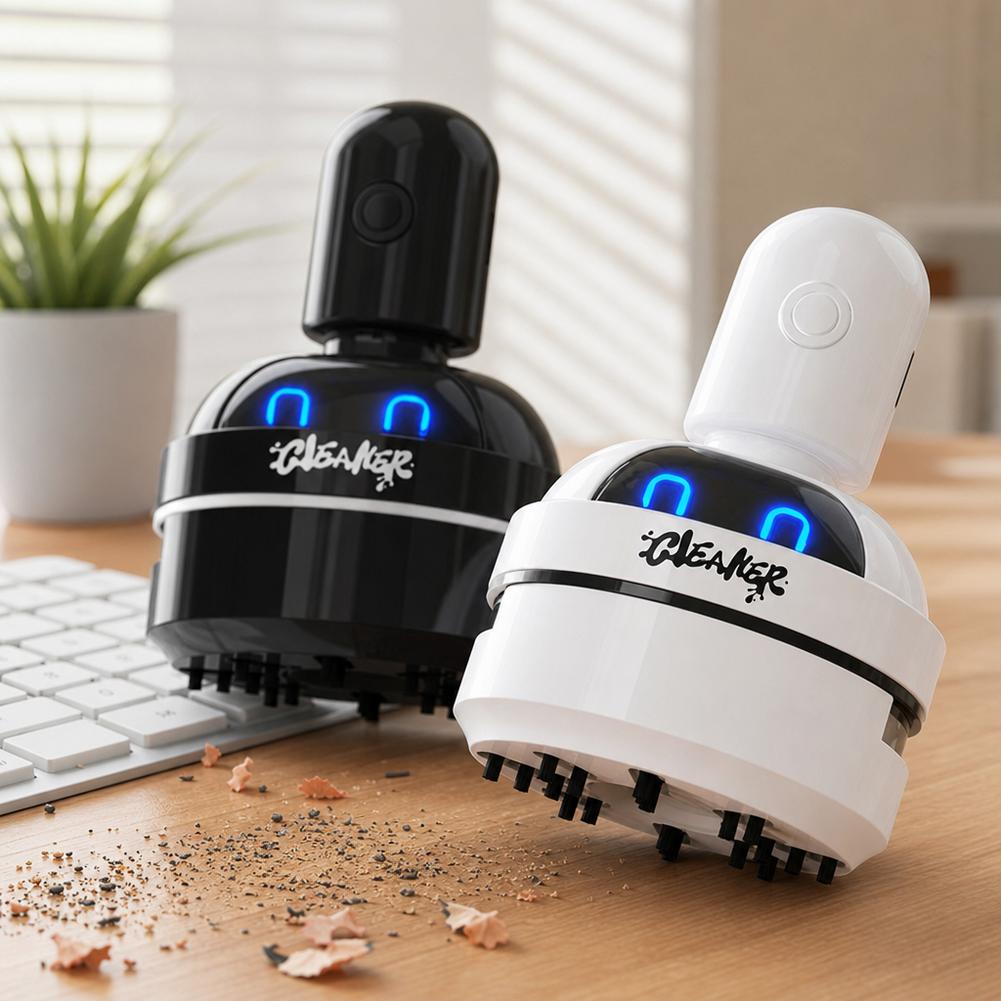 Mini Desktop Vacuum Cleaner For Eraser Dust - Masaüstü Temizleyici, Karikatür Tasarımlı, Küçük ve