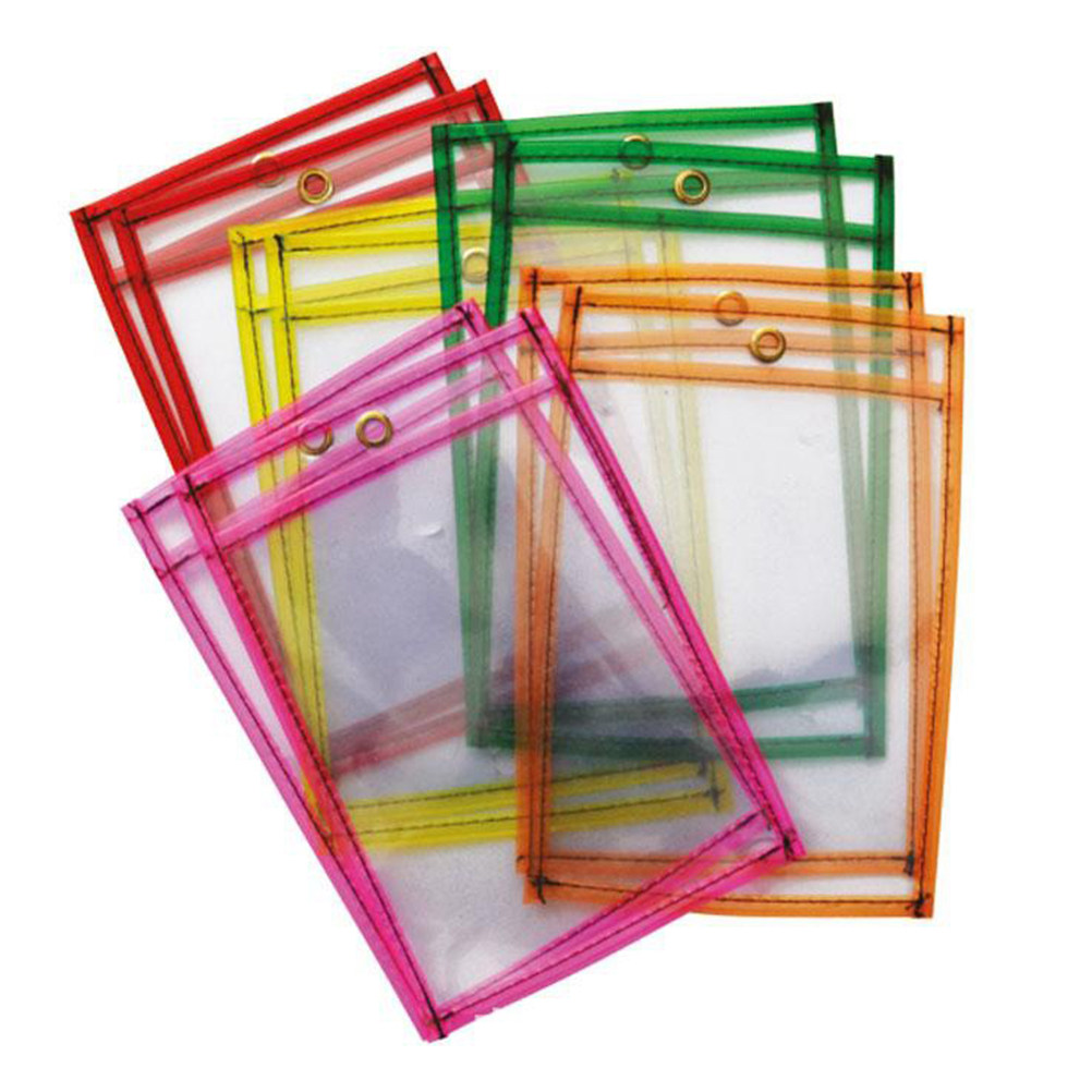 Writing Tools - 10 Adet Silinebilir Cep, Şeffaf PVC,