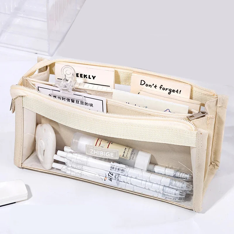 6 kat Büyük Kapasiteli Kalem Ç - Aesthetic Large Pencil Case Pouch incelemesi ve fiyatı