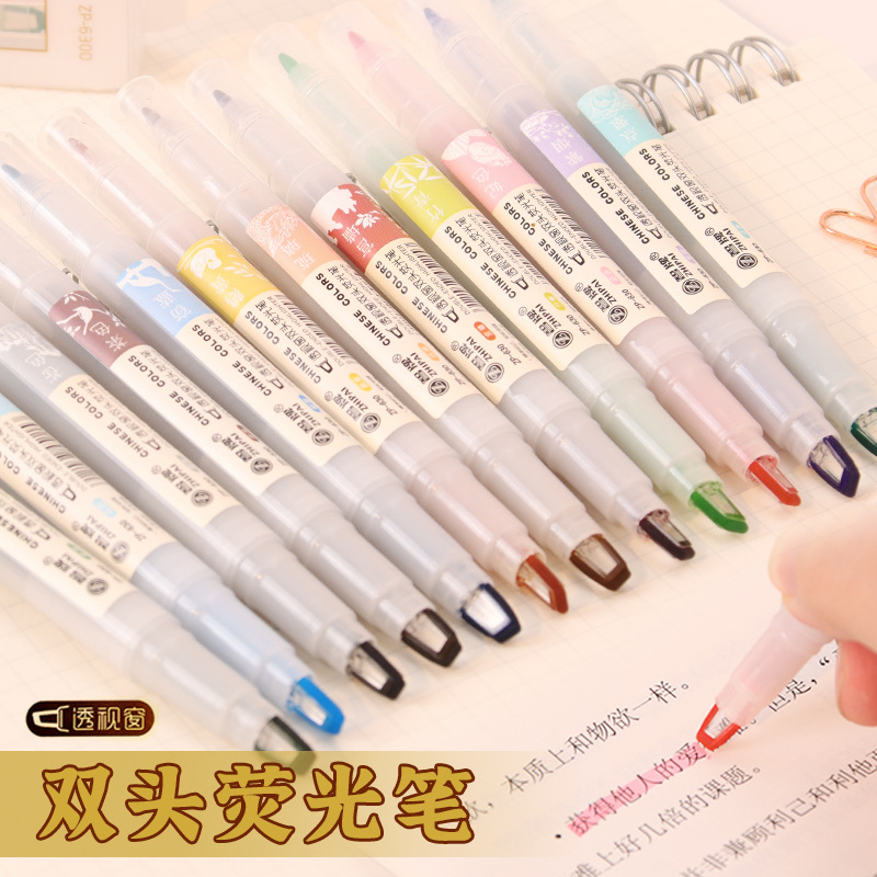 5 adet/takım çift uçlu vurgula - Pastel Highlighter Set Double Ended incelemesi ve fiyatı