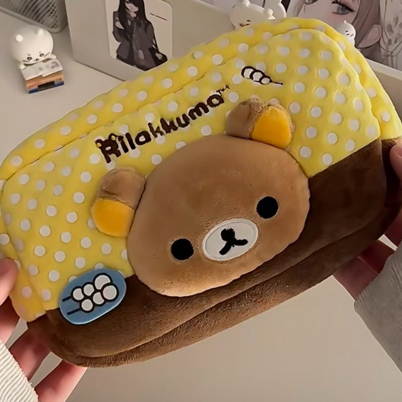 Rilakkuma Peluş Kalem Kutusu J - Aesthetic Large Pencil Case Pouch incelemesi ve fiyatı