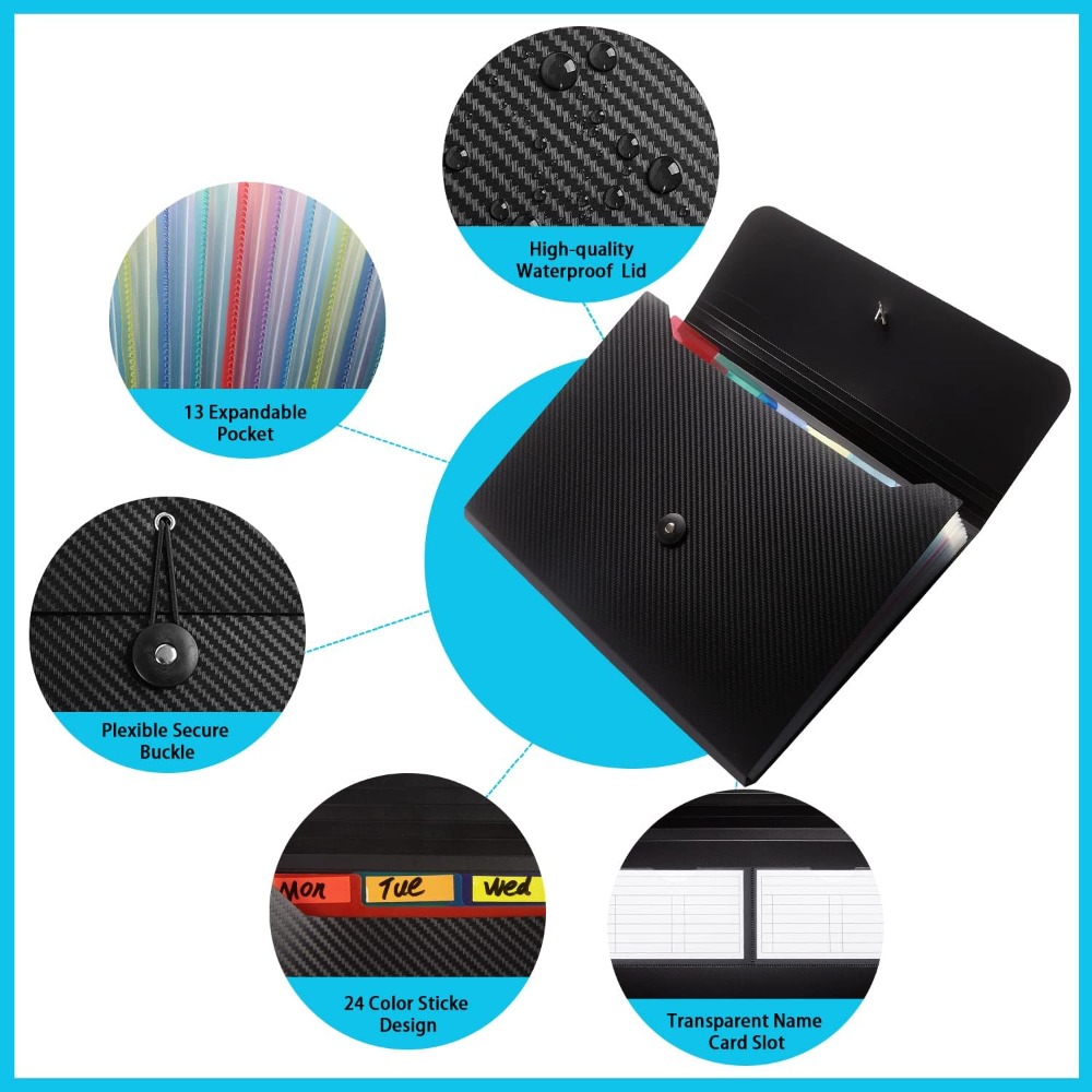 13 Cepli Genişletilebilir Dosy - Expandable Accordion File Folder 13 Pockets incelemesi ve fiyatı